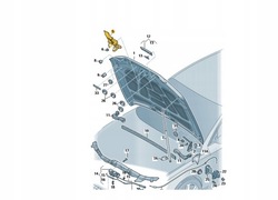 Засув капота перед audi q5 8r0823480b aso фото №1