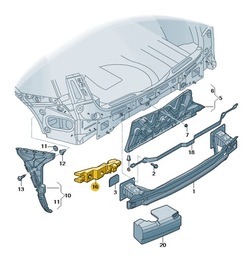 Новое оригинальные audi оригинальный номер наполнитель з пена 80a807666 фото №1