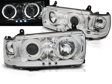 Лампи toyota land cruiser fj80 90-97r кільця led фото №1