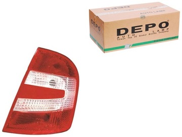 Depo лампа задня комбінована skoda fabia i 99-08 pr фото №1