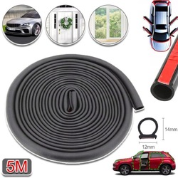 Лента уплотнительная прокладка d do дверь автомобиль шумопоглощающая гибкая 5m фото №1