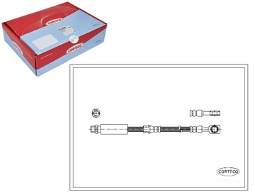 Шланг гальмівний [corteco] фото №1
