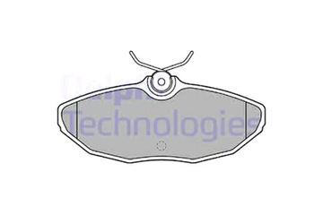 Delphi lp1505 набор тормозные колодки тормозных, тормоза дисковые фото №1