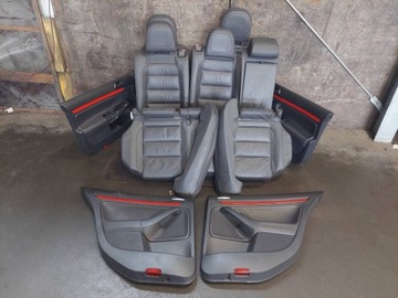 Сидіння комплект лівий правий диван зад + обшивки vw golf v gti hb 5d фото №1