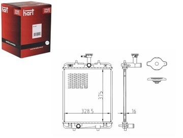 Радиаторов peugeot 107 1.0i 05- hart фото №1