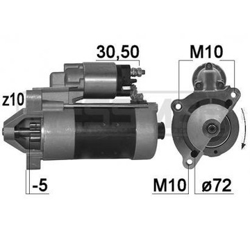 Era messmer стартер peugeot, fiat фото №1