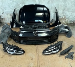 Vw golf 8 viii r line комплектний перед бампер капот лампа крило pas lc9x фото №1
