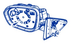 Дзеркало зовнішні ліві duster ii, з камера фото №1