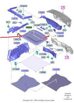 Полка багажника ford mondeo mk5 sedan фото №1