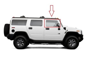 Hummer h2 03-09r скло бокова двері передніх правих оригінал oem фото №1