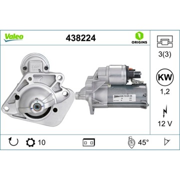 Стартер valeo 438224 фото №1