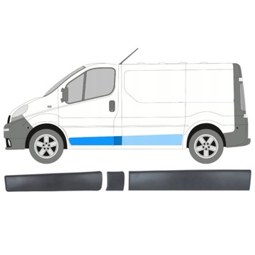 Vivaro trafic ii primastar планки 3x сторона ліва фото №1