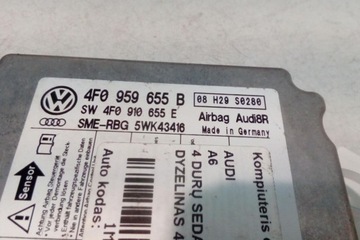 Модуль подушка безопасности audi a6 4f2, c6 4f0959655b 2.0l дизель 103kw 2006 фото №1