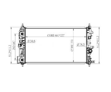 Радиаторов opel zafira tourer c 11- 1300305 фото №1