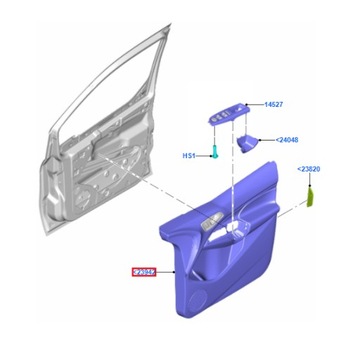 Обшивка внутренние дверь ford tourneo connect mk2 фото №1