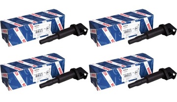 4x нова котушка запалювання bosch 0221504464 bmw 3 e90 e46 e60 фото №1