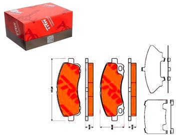 Тормозные колодки тормозные mitsubishi зад canter 04.06- trw фото №1