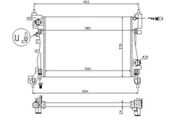 Nissens радіаторів води opel adam 1.2 фото №1