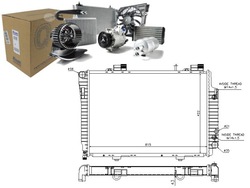 Радиаторов двигателя mercedes c t-model s202 c w20 фото №1