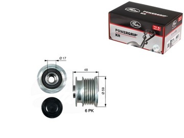 Зчеплення генератора gates gates фото №1