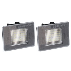Лампочки led освещение номерного знака регистрационный do mercedes-benz 2007- 6000k фото №1