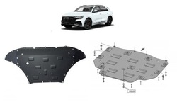 Набір сталевих захист шасі audi q8 2018-2020 фото №1