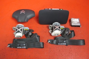 Citroen c3 ii 2 подушки подушка безопасности комплект водителя пассажира заглушка панель eu фото №1