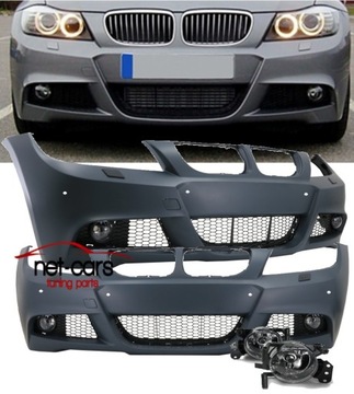 Бампер перед bmw e90 91 08- 12 lci m набор pdc swr m3 + противотуманные фары фото №1