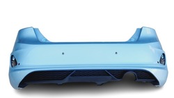 Ford fiesta mk8 st-line бампер зад 6xpdc moondust серебряный новый фото №1