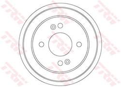 Trw db4548 барабан тормозной фото №1