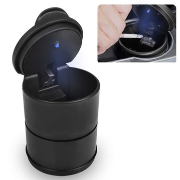 Попільничка автомобільна led корзина w місце чашки фото №1