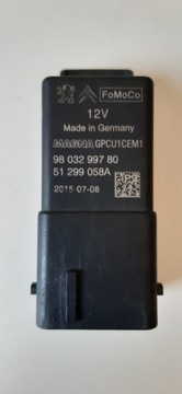 Реле свічок розжарювання c4 1,6 e hdi 2015 фото №1