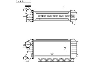 Nissens интеркулер ford c-max ii grand c-max 1.6d фото №1