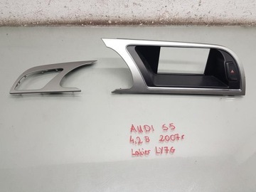 Рамка планка декоративная консоли audi s5 8t фото №1