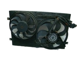 Vw polo панель кріплення фар корпус вентилятори 6q0121207f фото №1