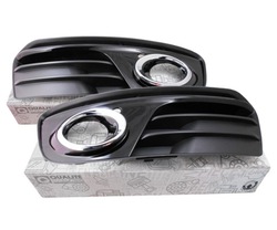 2x решётка решётка бампера левая + правая audi q5 8r рестайлинг 12-16 хром фото №1