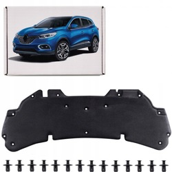 Renault kadjar 2015-2022 шумоизоляция капота комплект ze клипсы 658400904r фото №1