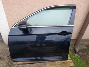 Дверь левый левая перед передние vw passat b8 3g чёрные lc9x комплектные фото №1