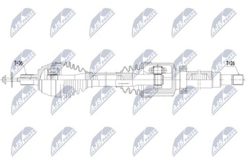 Nty полуось приводная фото №1