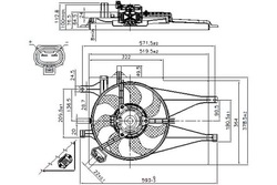 Nissens вентилятор радіатор з корпус fiat пального фото №1