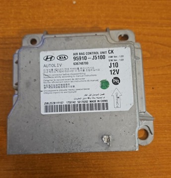 Модуль подушка безопасности kia оригинальный номер 95910-j5100 фото №1