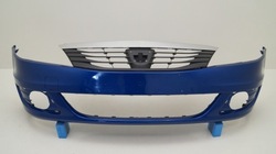 Dacia logan i рестайлінг 08-12 бампер переднє перед решітка f49 фото №1