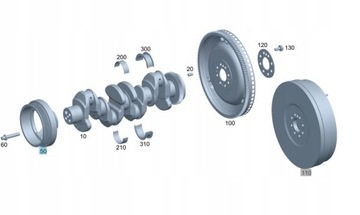 Оригінальні колесо пасове вала mercedes-benz om651 фото №1