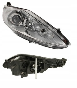 Фара лампа ford fiesta mk7 08-13 линза pr фото №1