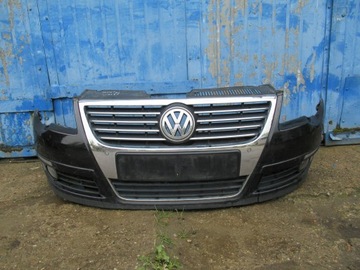 Vw passat b6 бампер перед комплектный ксенон pdc омыватель lc9x решётка радиатора хром фото №1