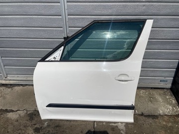 Skoda yeti двері перед передні ліві колір білий фото №1