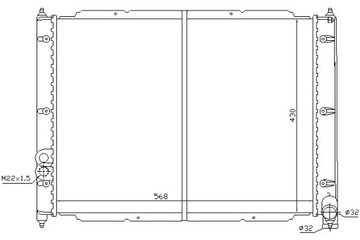 Радиаторов двигателя nissens 068121253b 068121253c 06 фото №1