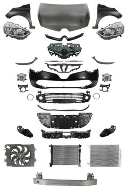 Renault clio iv 12-16 перед бампер крило лампа фото №1