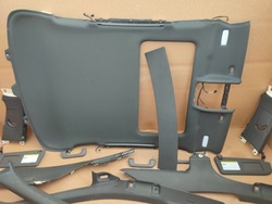 Audi a8 d4 4h 2013 стеля чорна стійки захисні накладки фото №1