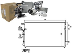 Конденсатор nissens 976064d101 976064d100 8333045 35 фото №1